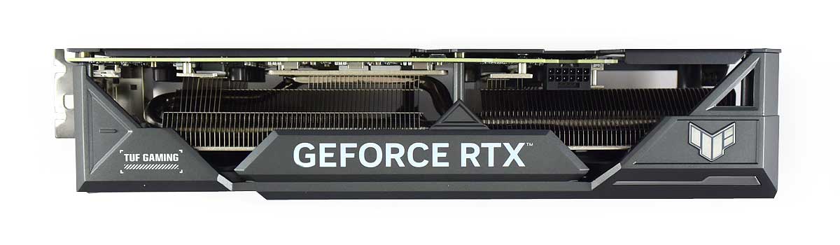 Asus TUF RTX 4070 Ti SUPER 16G Gaming; horní strana