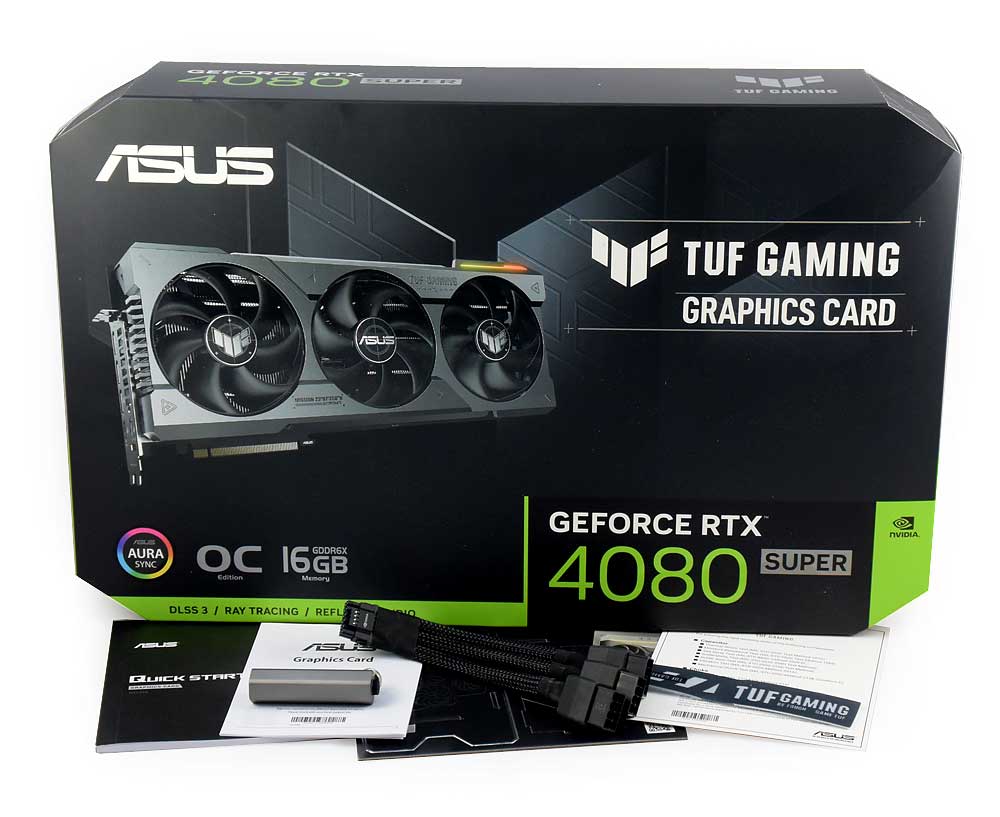 Asus TUF RTX 4080 SUPER O16G Gaming; balení