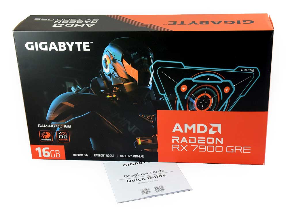 Gigabyte RX 7900 GRE GAMING OC 16G; balení