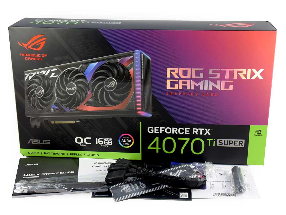 Asus STRIX RTX 4070 Ti SUPER O16G Gaming; balení