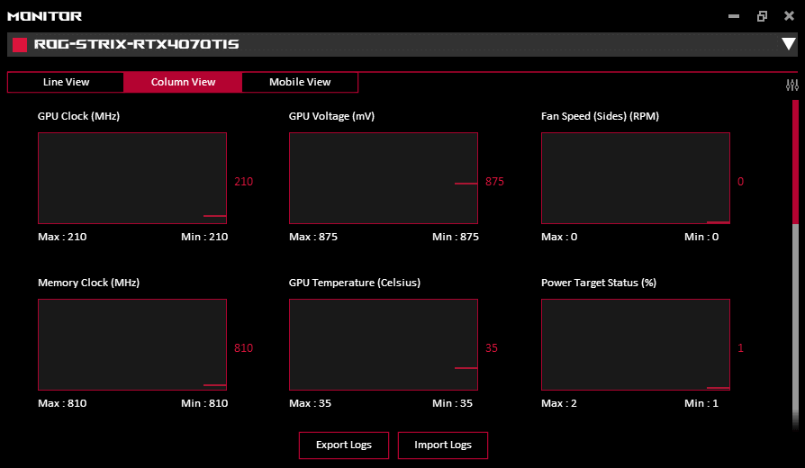 GPU Tweak III; Monitor