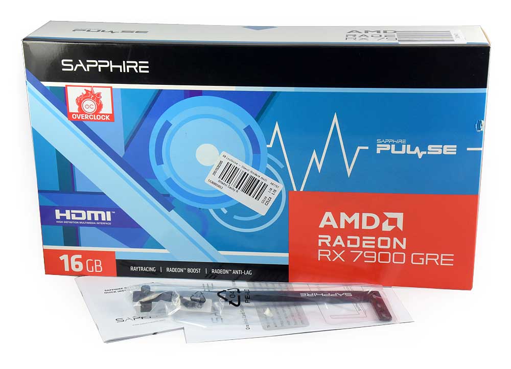 Sapphire PULSE RX 7900 GRE 16G; balení