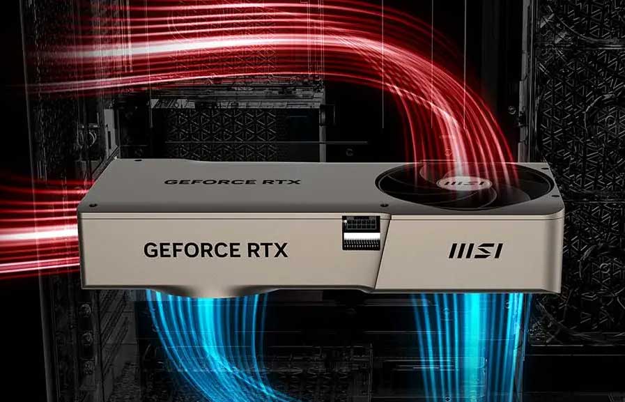 MSI RTX 4070 Ti SUPER 16G EXPERT; PUSH-PULL Airflow