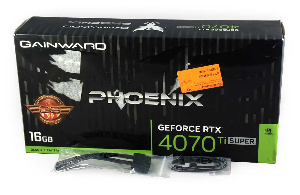 Pro zvětšení klikni Gainward RTX 4070 Ti SUPER PHOENIX GS 16G; balení