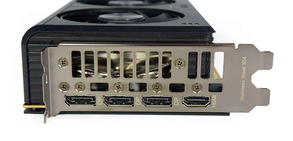 Pro zvětšení klikni Asus PRIME RTX 5060 O8G obrazové výstupy