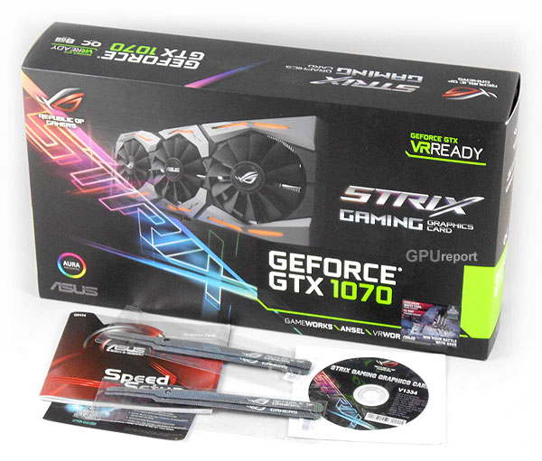 Asus Strix GTX 1070 O8G Gaming box