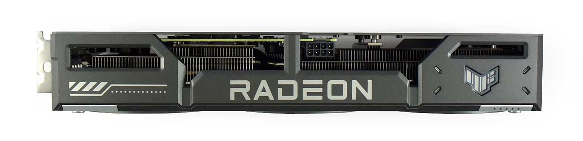 Asus TUF RX 9060 XT O16G Gaming; horní strana