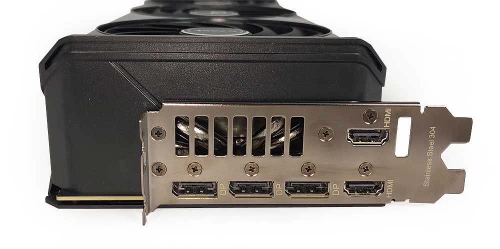 Asus STRIX RTX 5070 Ti O16G Gaming obrazové výstupy
