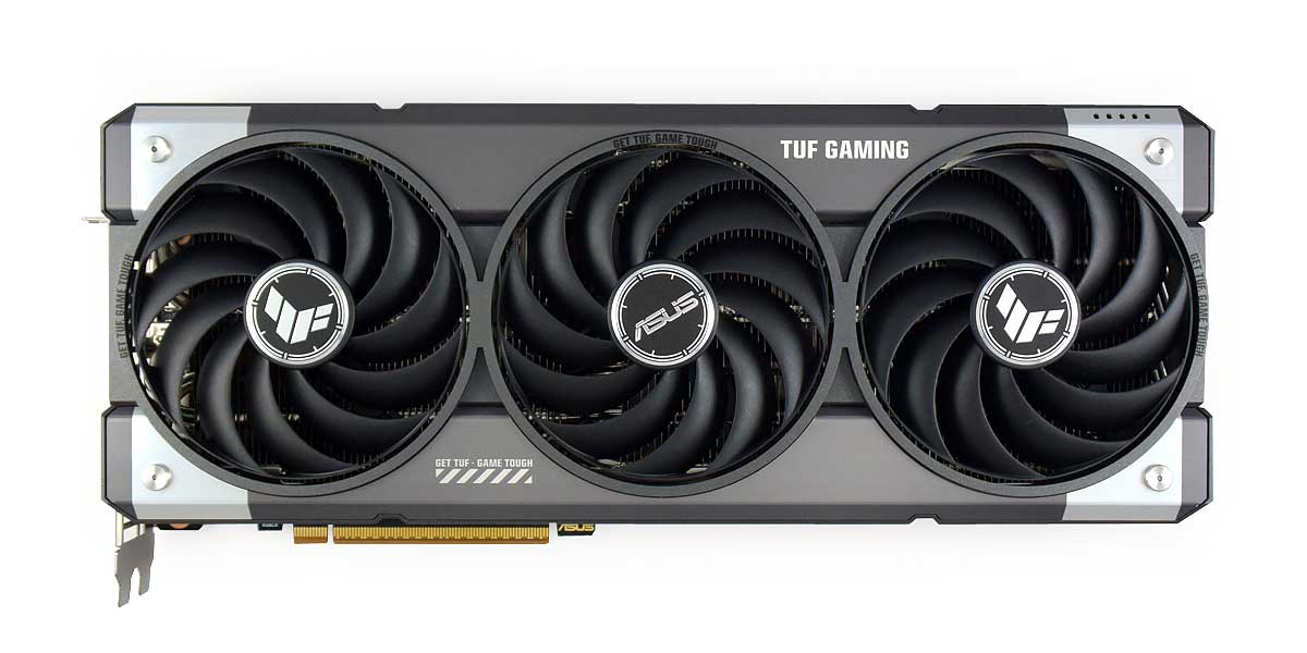 Asus TUF RX 9070 O16G Gaming; čelní strana