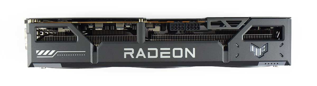 Asus TUF RX 9070 O16G Gaming; horní strana