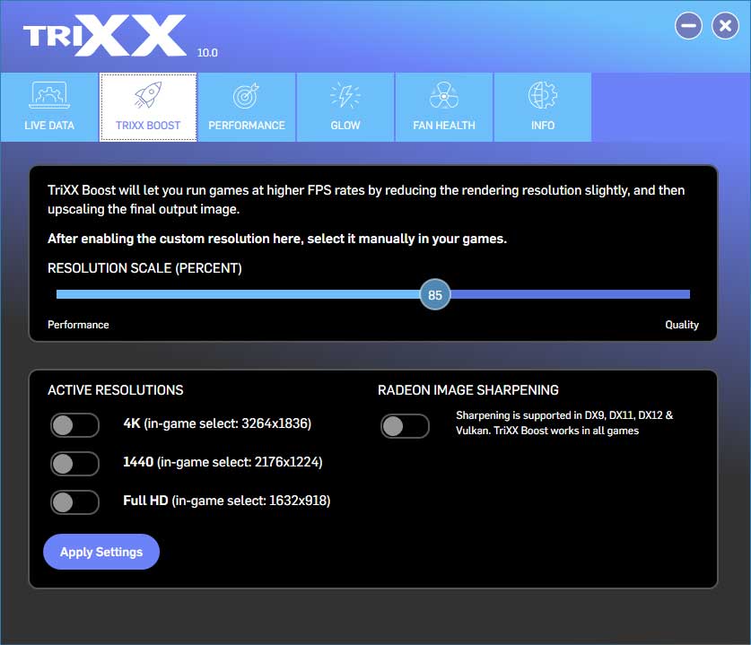 SAPPHIRE TriXX; TRIXX BOOT