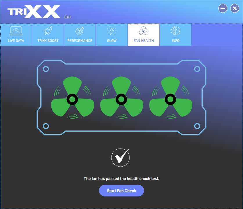 SAPPHIRE TriXX; FAN HEALTH