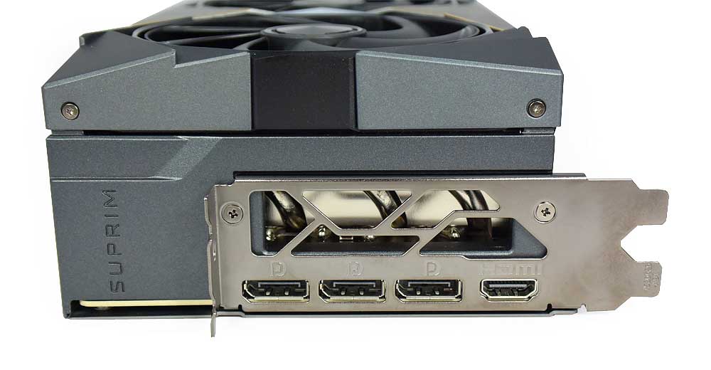 MSI RTX 5090 32G SUPRIM SOC obrazové výstupy