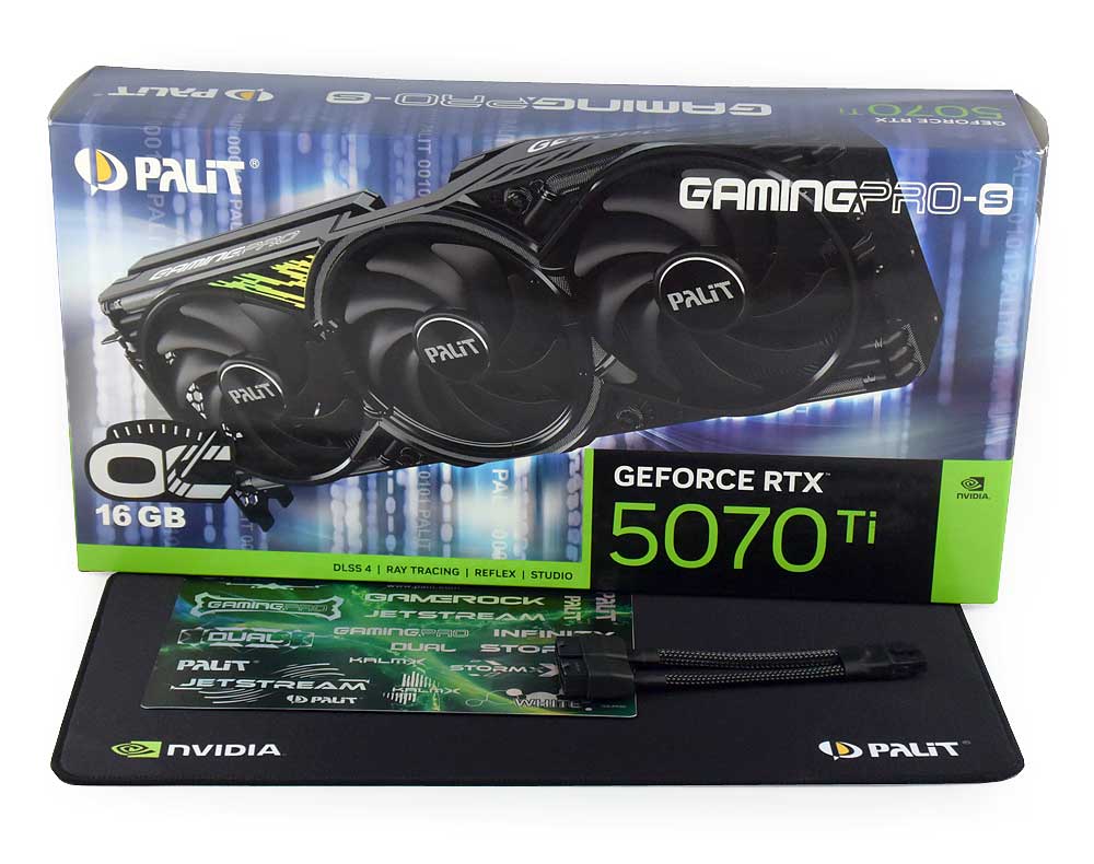 PALiT RTX 5070 Ti GamingPro-S OC 16G; balení