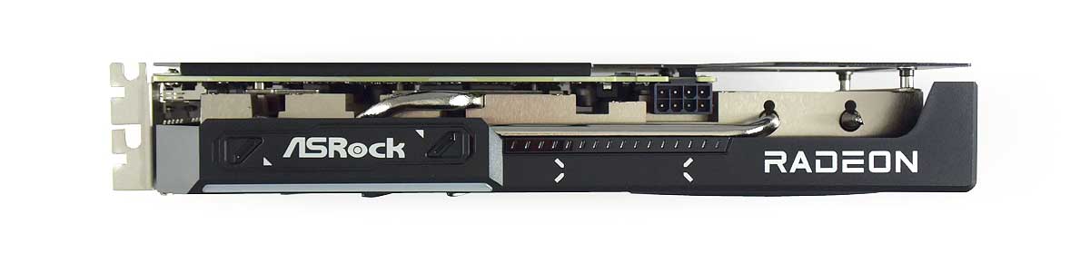 Pro zvětšení klikni ASRock RX 9060 XT Challenger 16G OC; horní strana