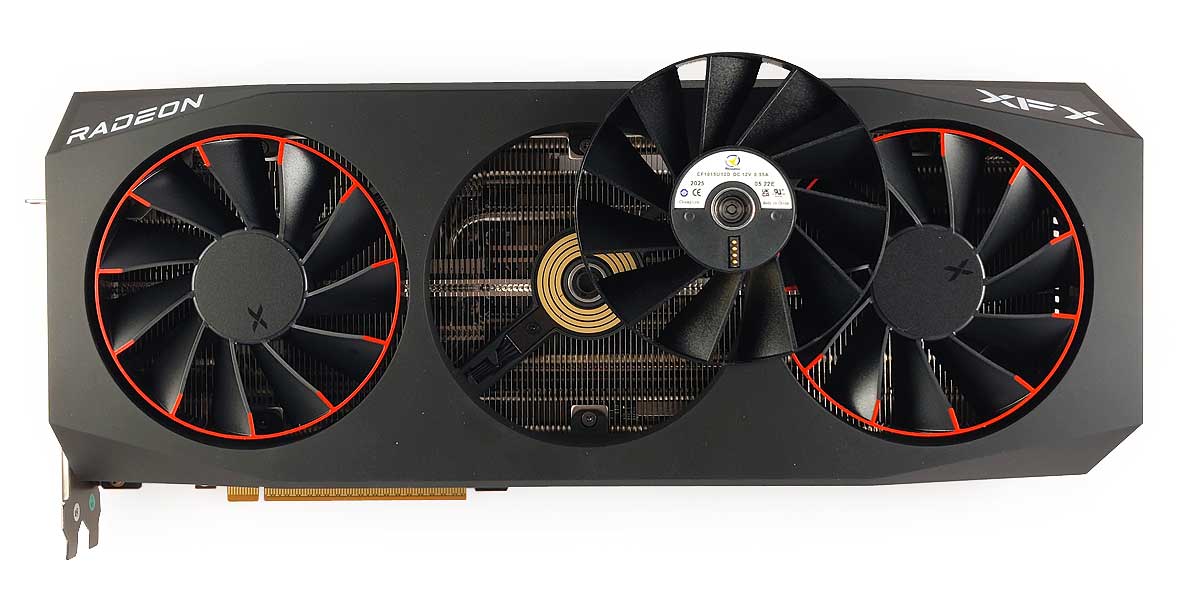 Pro zvětšení klikni XFX Mercury RX 9070 XT OC Magnetic Air 16G; Magnetické uchycení ventilátoru
