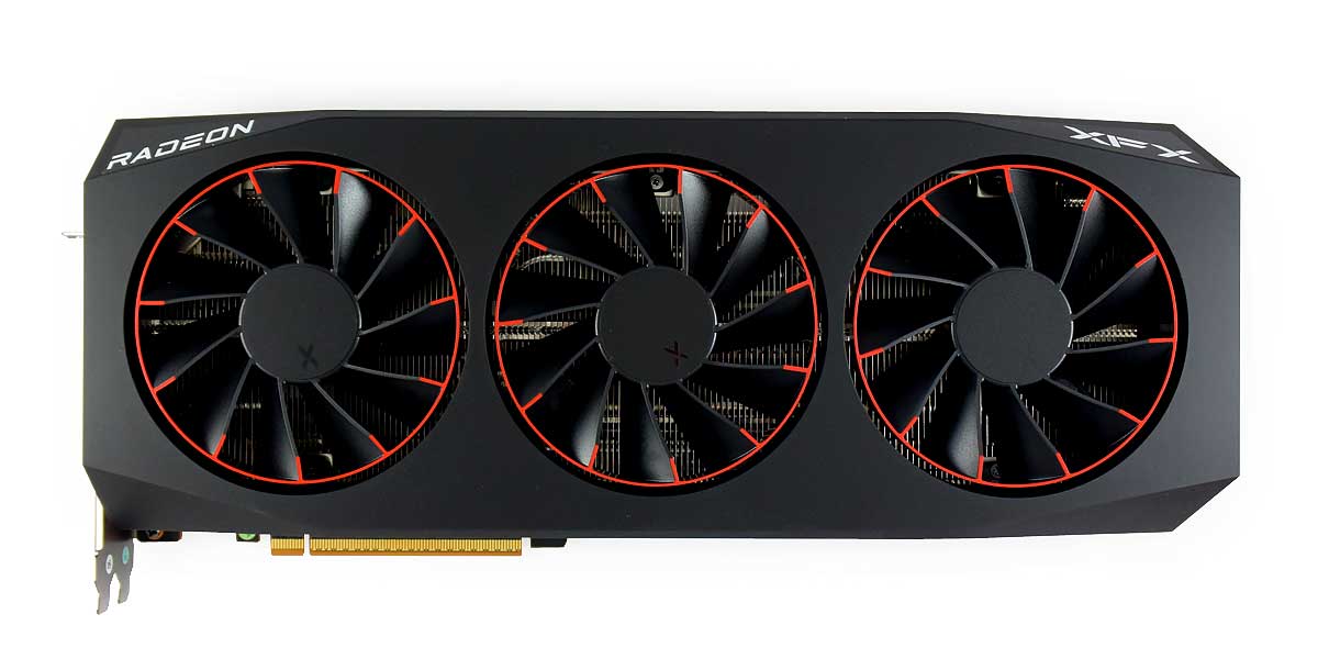 Pro zvětšení klikni XFX Mercury RX 9070 XT OC Magnetic Air 16G; čelní strana