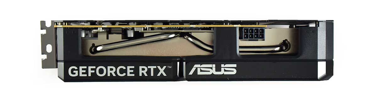 Asus DUAL RTX 5060 O8G; horní strana