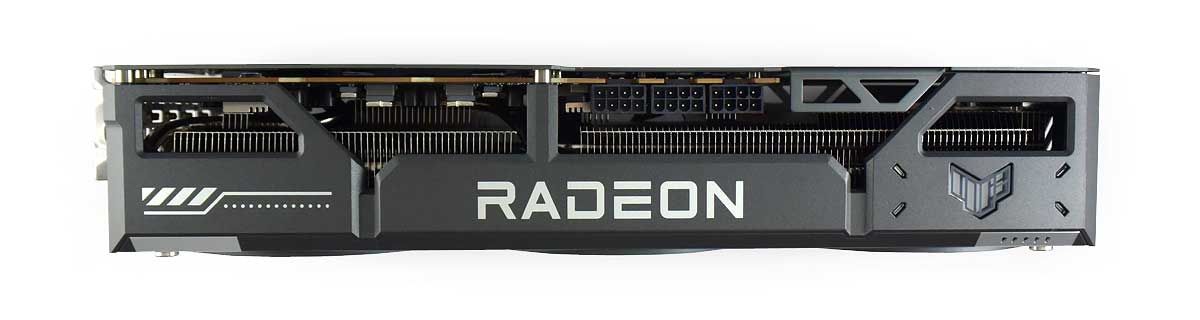 Asus TUF RX 9070 XT O16G Gaming; horní strana