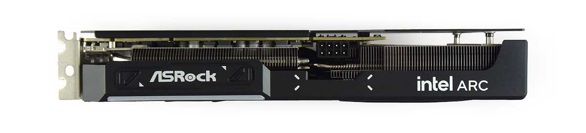 Pro zvětšení klikni ASRock ARC B580 Challenger 12G OC; horní strana