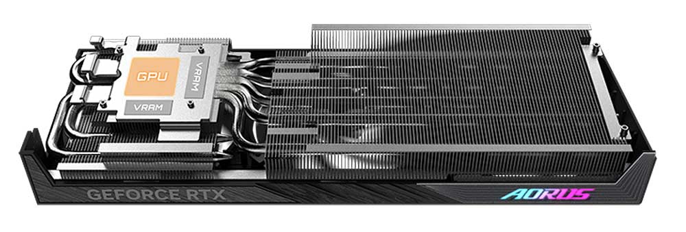 Gigabyte AORUS RTX 5060 ELITE 8G; chladič