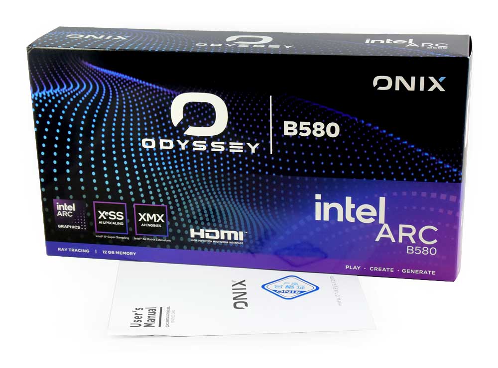 ONIX Odyssey ARC B580 12G; balení