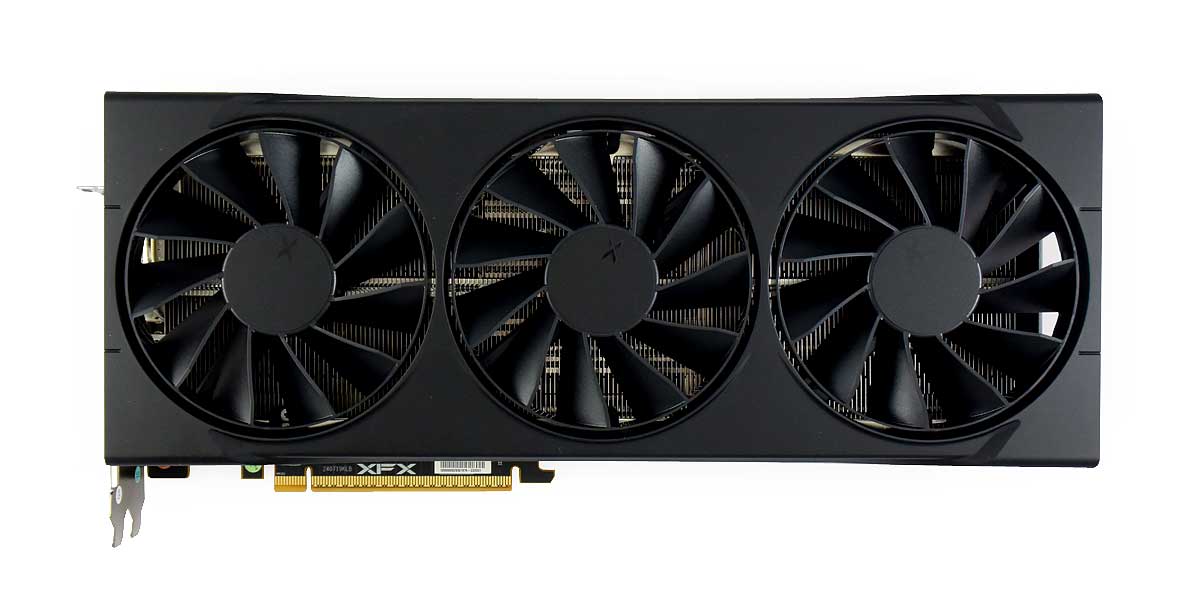 Pro zvětšení klikni XFX Swift RX 9070 XT Triple Fan 16G; čelní strana
