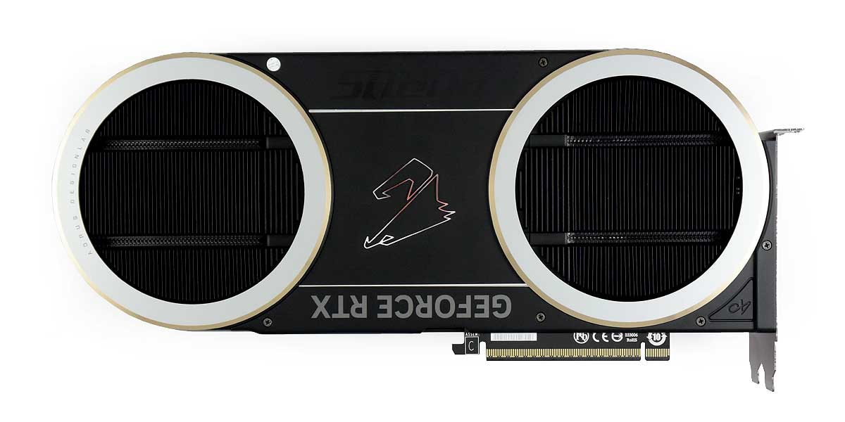 Pro zvětšení klikni Gigabyte AORUS RTX 5090 INFINITY 32G; zadní strana