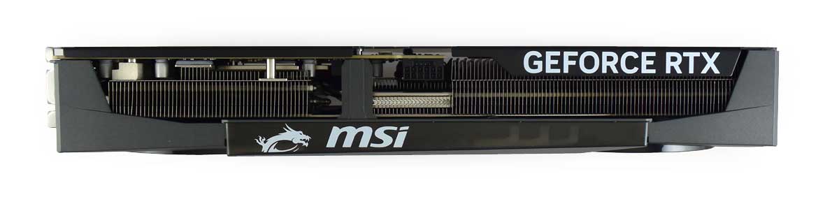 Pro zvětšení klikni MSI RTX 5080 16G GAMING TRIO OC; horní strana