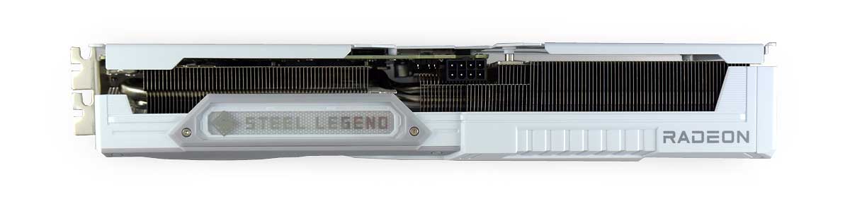 Pro zvětšení klikni ASRock RX 9060 XT Steel Legend OC 16G; horní strana