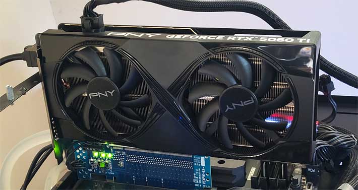 Pro zvětšení klikni PNY RTX 5060 Ti 16G OC Dual Fan