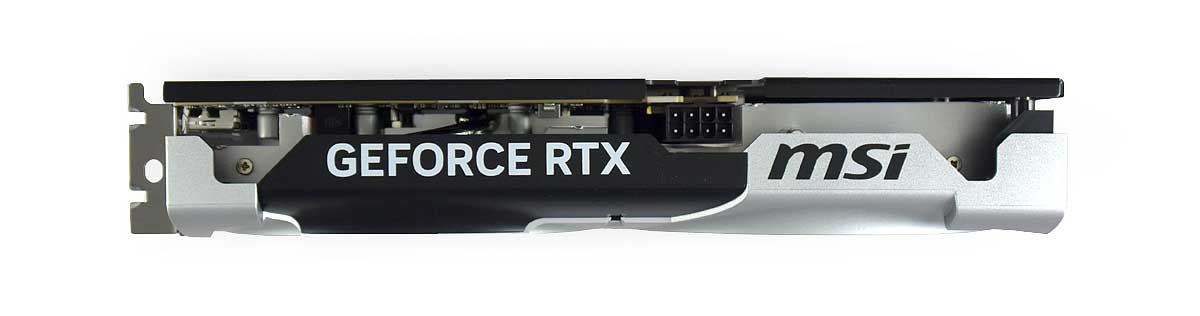 Pro zvětšení klikni MSI RTX 5060 Ti 16G VENTUS 2X OC PLUS; horní strana