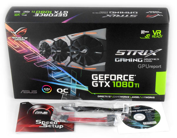 Asus Strix GTX 1080 Ti O11G Gaming box