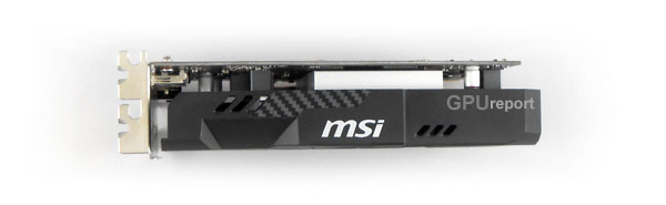 MSI RX 550 Aero ITX 2G top